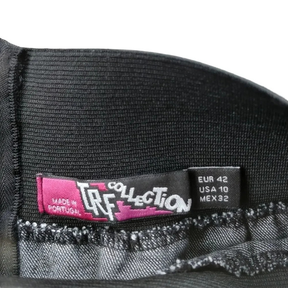 TRF Collection Layered Black Mini  Jean Skirt, 10 - Picture 6 of 7